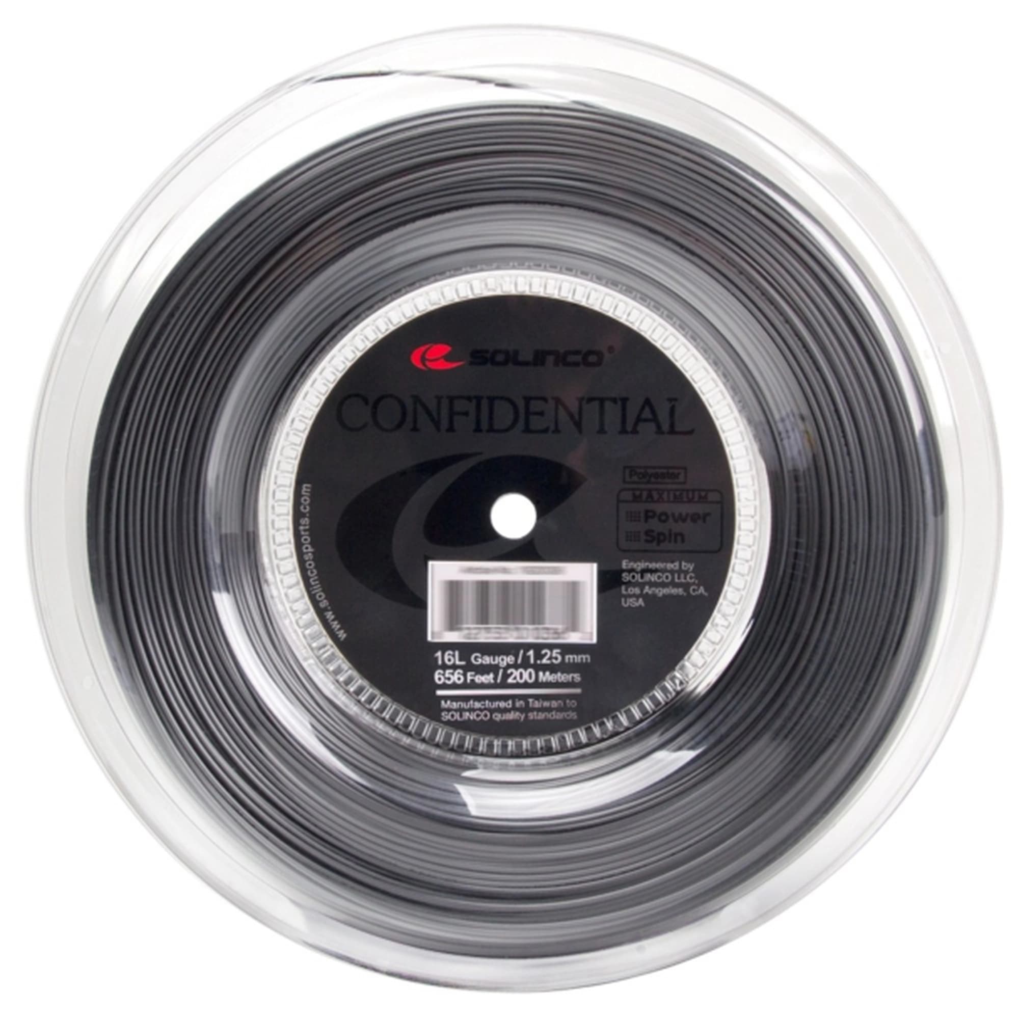 Passada de Corda Solinco Confidential 16L 1.25mm - Chumbo