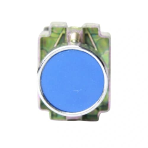 Botão de comando metálico 22mm azul 1NA HB2-BA61
