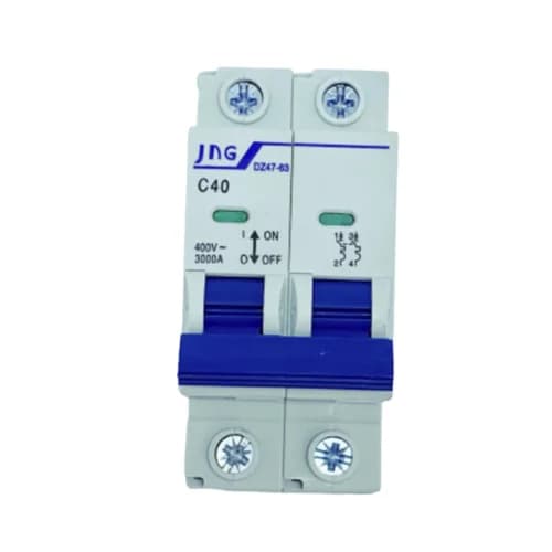 Mini disjuntor Bipolar 40Amp., curva C, 3Ka. DZ4763 2P 40A