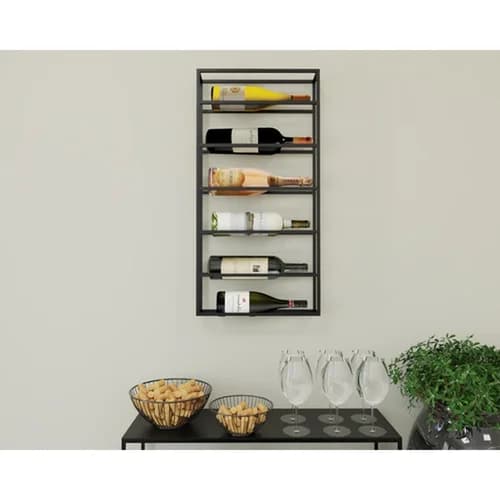 Adega para Vinhos Estilo Industrial 6 Garrafas