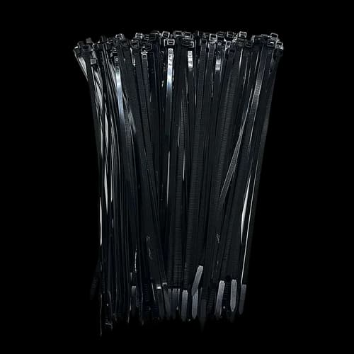 Abraçadeira em Nylon 250x4,8mm Preta Ref. 13602 T80M Embalagem c/100 pçs.