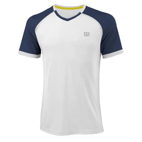 Camiseta Wilson Tour Slam Branca + Marinho