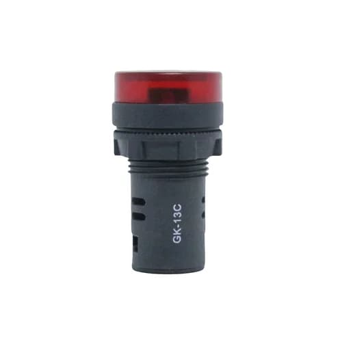 Sinaleiro Sonoro 22mm Led Vermelho AD16-22D/R