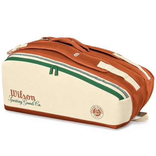Raqueteira Wilson Roland Garros 9pk Bege 2026