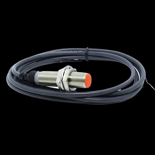 Sensor Indutivo Metálico 12mm Dist. Sensora 2mm 90-250Vca NA Cabo 1,5mts. CJY12E-02KA Digimec