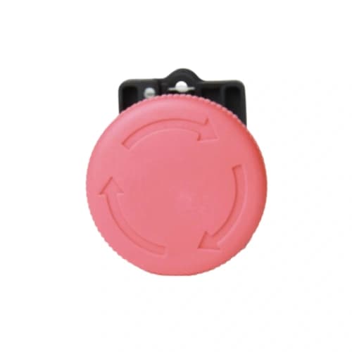 Botão de comando plástico gira/solta vermelho 1NF HB2-ES542