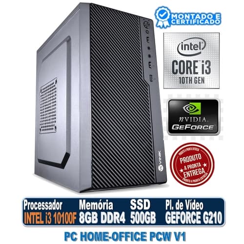 PC HOME-OFFICE PCW V1 INTEL CORE I3 10100F, 8GB DDR4, SSD 480GB