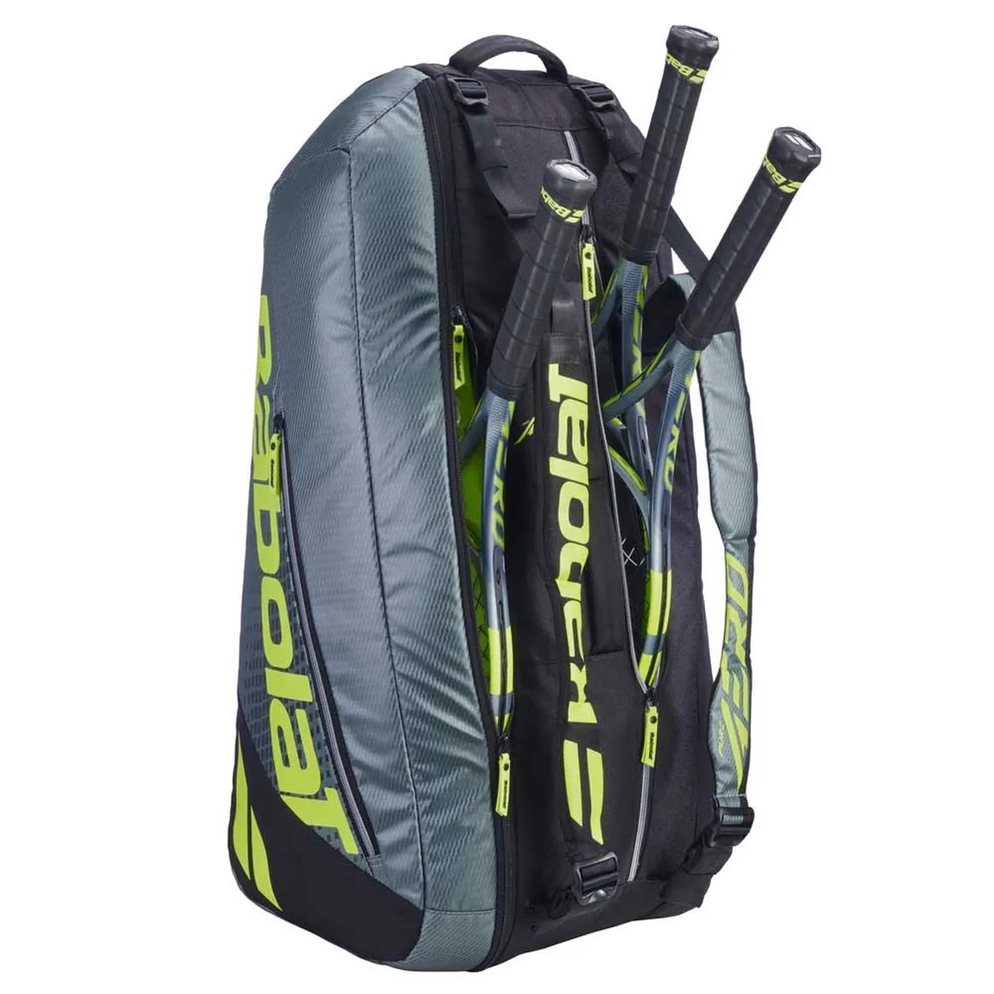 Raqueteira Babolat Pure Aero RH X6 Gen 11 – Preta, Verde e Amarela