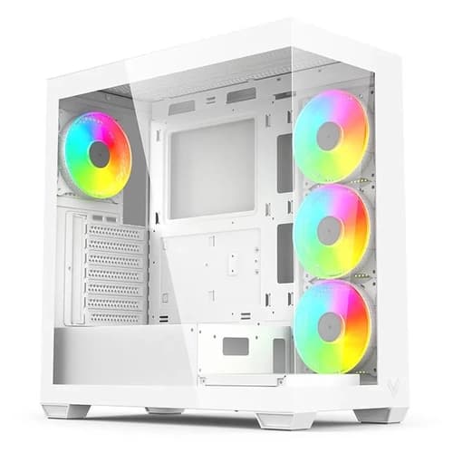 GABINETE GAMER HI LEVEL LV510WH WHITE ATX 4 FANS ARGB