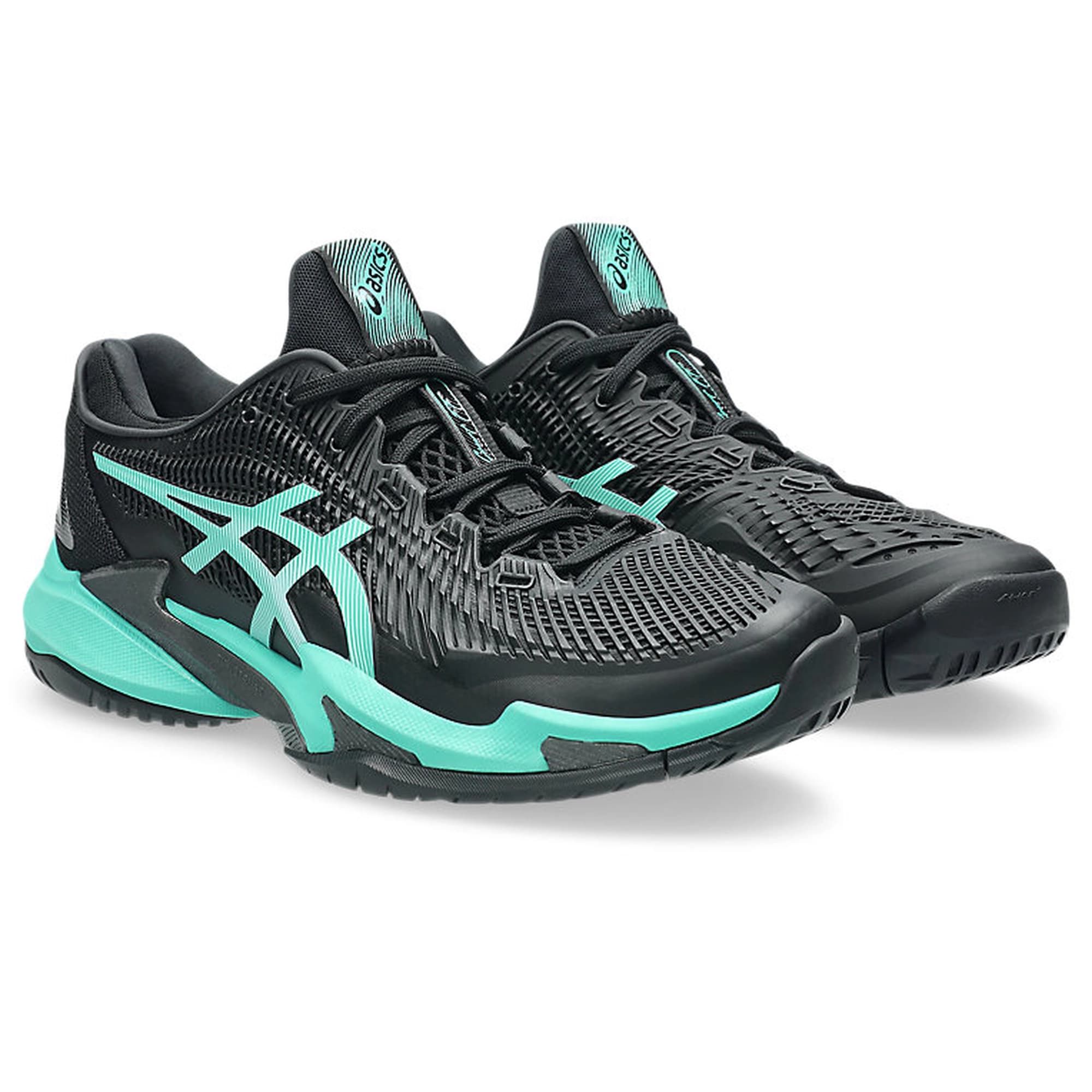 Tênis Asics Court FF 3 All Court Preto e Verde