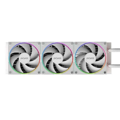 WATERCOOLER PCYES VISION 360MM WHITE GHOST - TELA LCD 2.1 - VS360WG