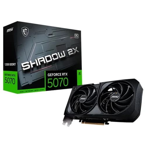 PLACA DE VIDEO GEFORCE RTX 5070 12GB MSI SHADOW 2X OC GDDR7 G5070-12S2C