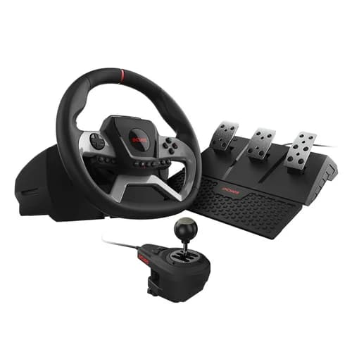 VOLANTE PCYES W270 FORCE FEEDBACK COM PEDAIS E CAMBIO (PC / XBOX / PLAYSTATION)