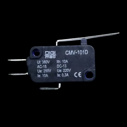 Micro Interruptor Miniatura Alavanca Plana Média CMV-101D Digimec