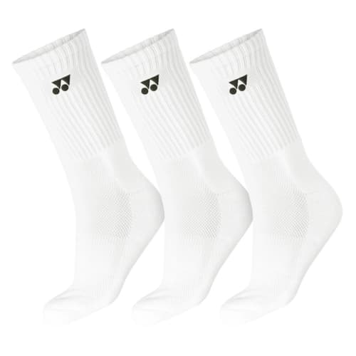 Meia Yonex Cano Alto 38 ao 42 Pack Com 03 Pares Branco