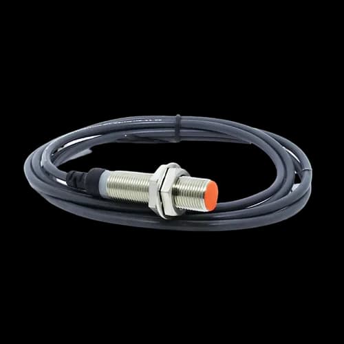 Sensor Indutivo Metálico 12mm Dist. Sensora 2mm 10-30Vcc NPN NA+NF Cabo 1,5mts. CJY12E-02NC Digimec